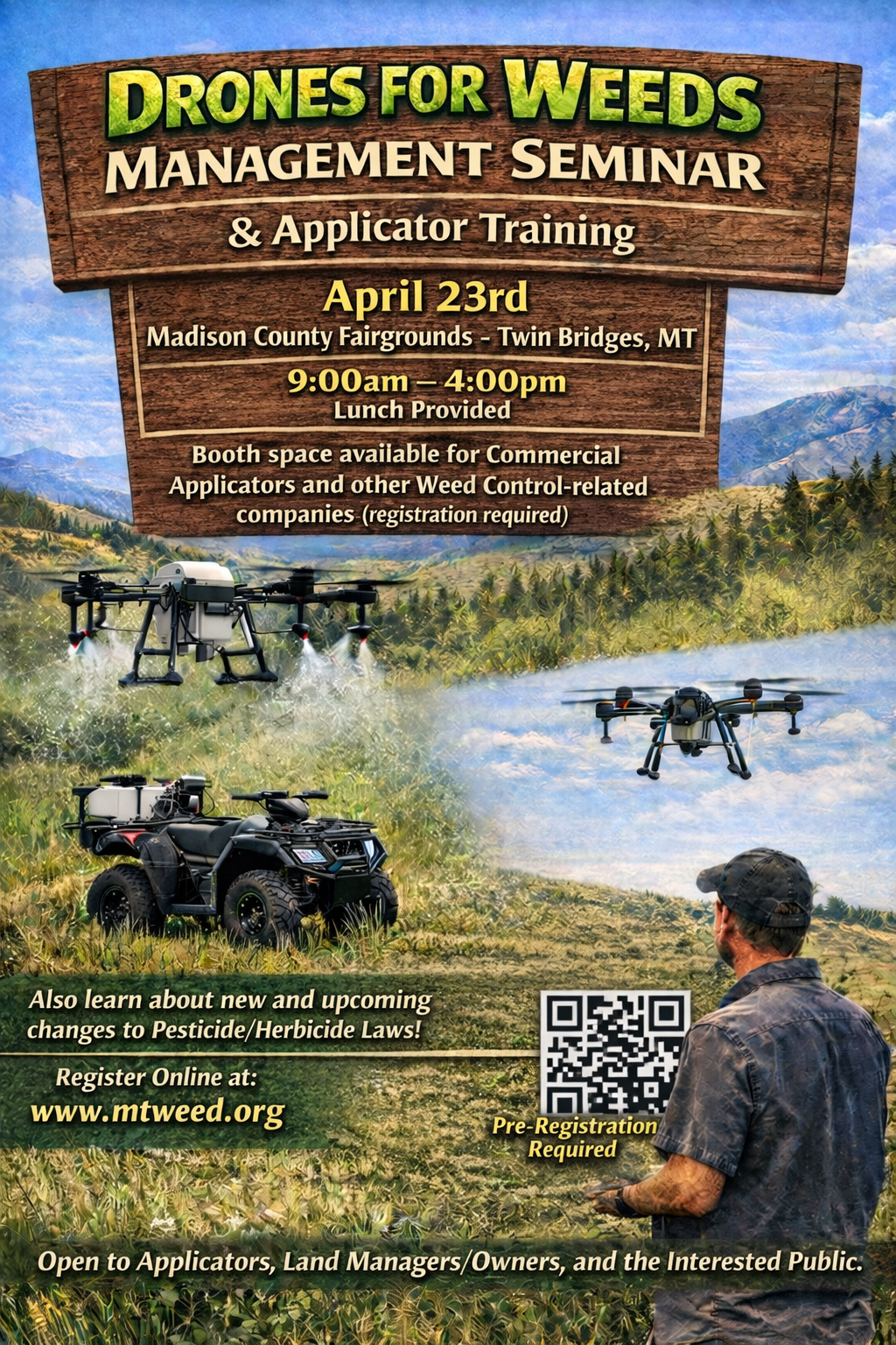Drones for Weeds Management Seminar & SW Area Council Applicator Training